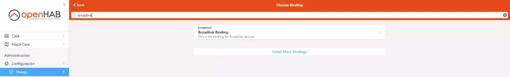 Binding Broadlink Openhab add new device ui